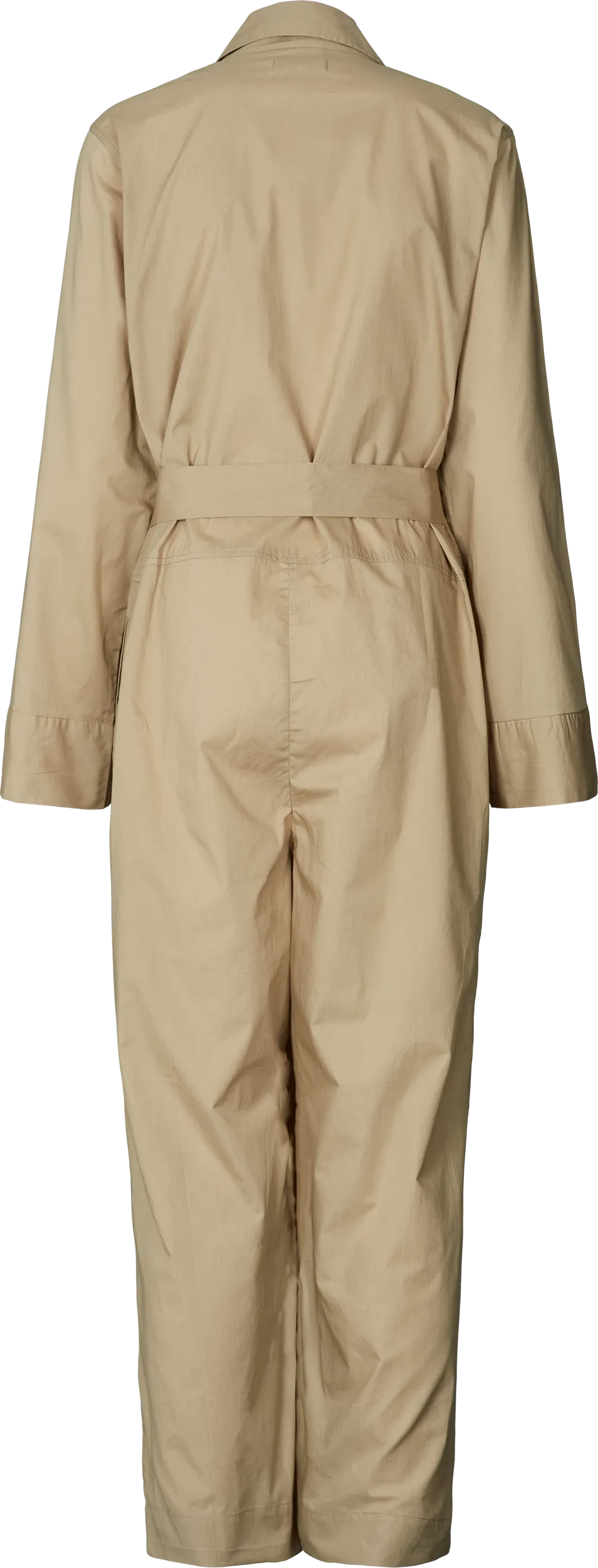 Lotus Jumpsuit Cotton Poplin - Chinchilla