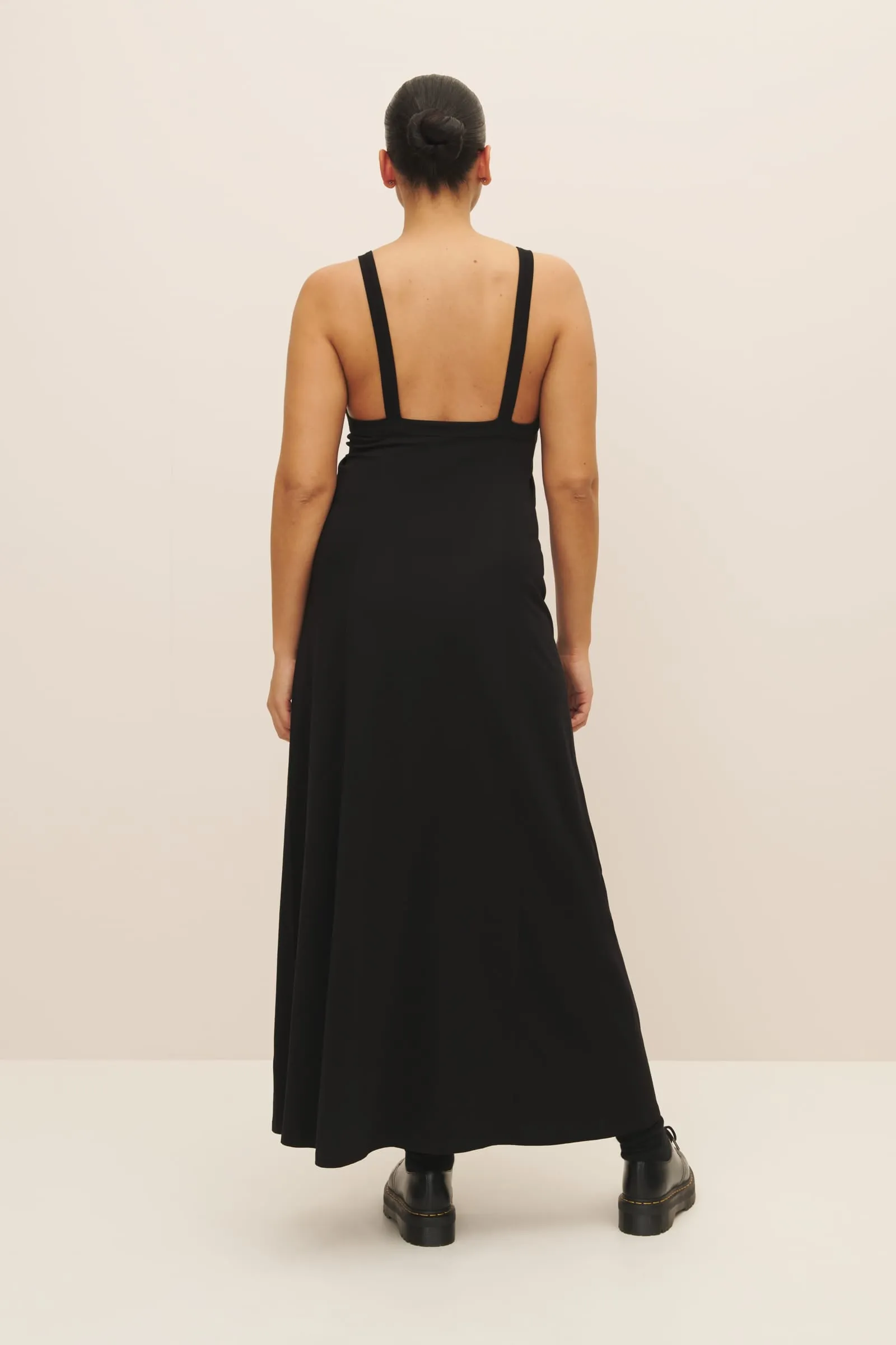 Low Back Dress - Black