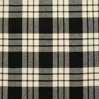 MacFarlane Black&White Modern Light Weight Tartan Scarf