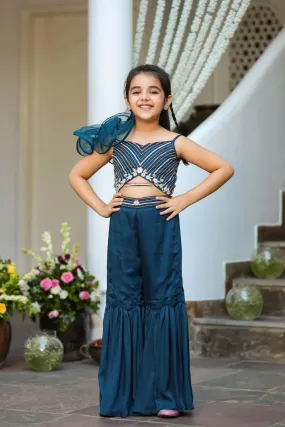 Mahjabeen- Organic German Satin Jumpsuit For Girls