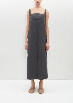 Makeen Poplin Dress — Iron Grey