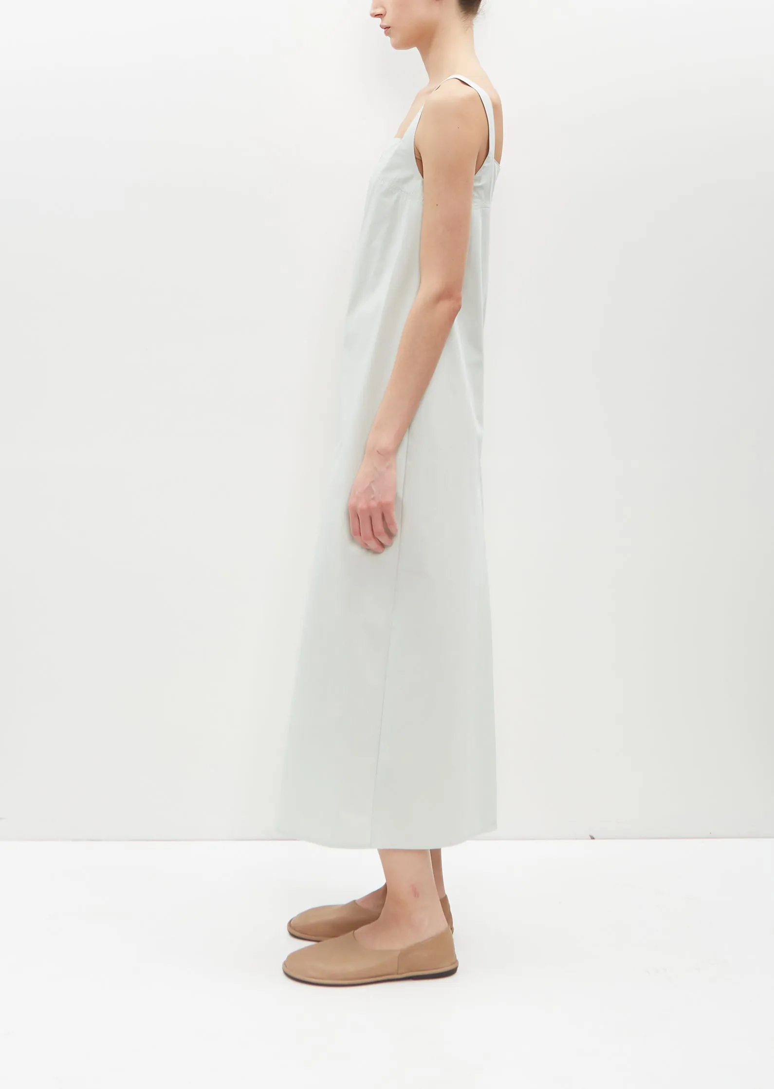 Makeen Poplin Dress — Powder Green