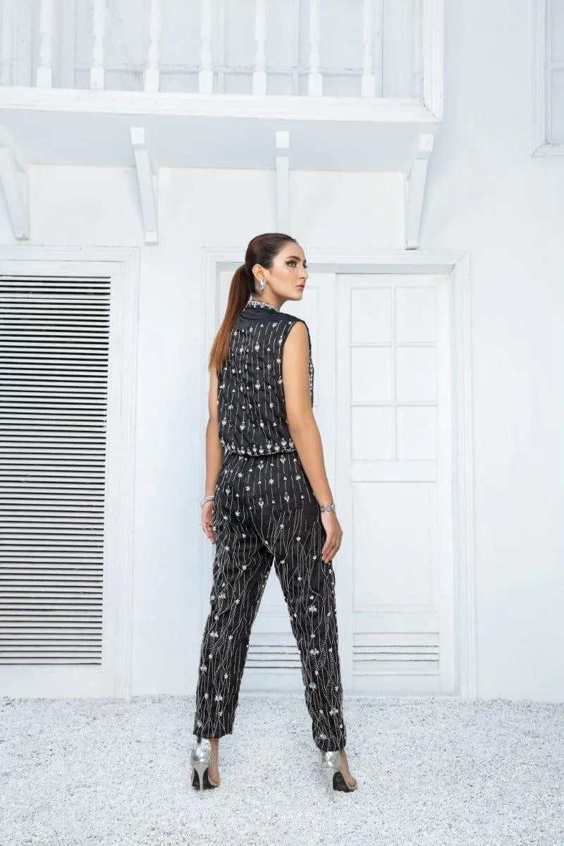 Malook - Belleza 2.0 (Jumpsuit) - Chiffon Shirt & Raw Silk Trouser - 2 Piece