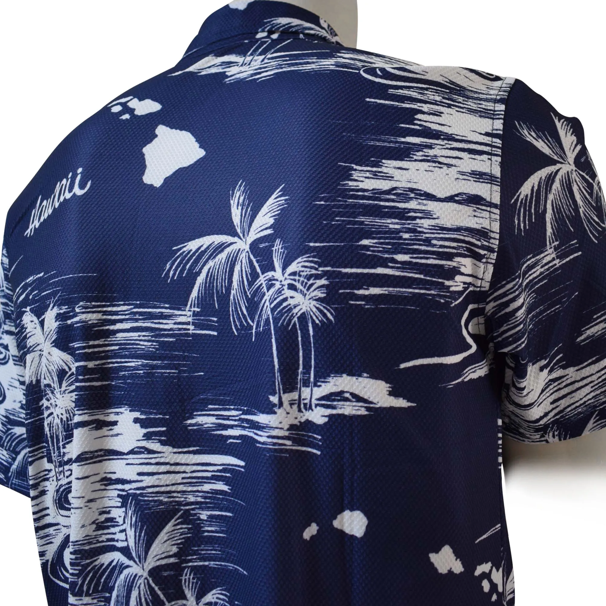 Map 4 Printed Polo Shirt - Hawaiian All Over Pattern Premium Lightweight Fast-Drying Casual Men Unisex shirt