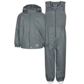 MarMar Obo Rainwear Set Fleece Stormy Blue