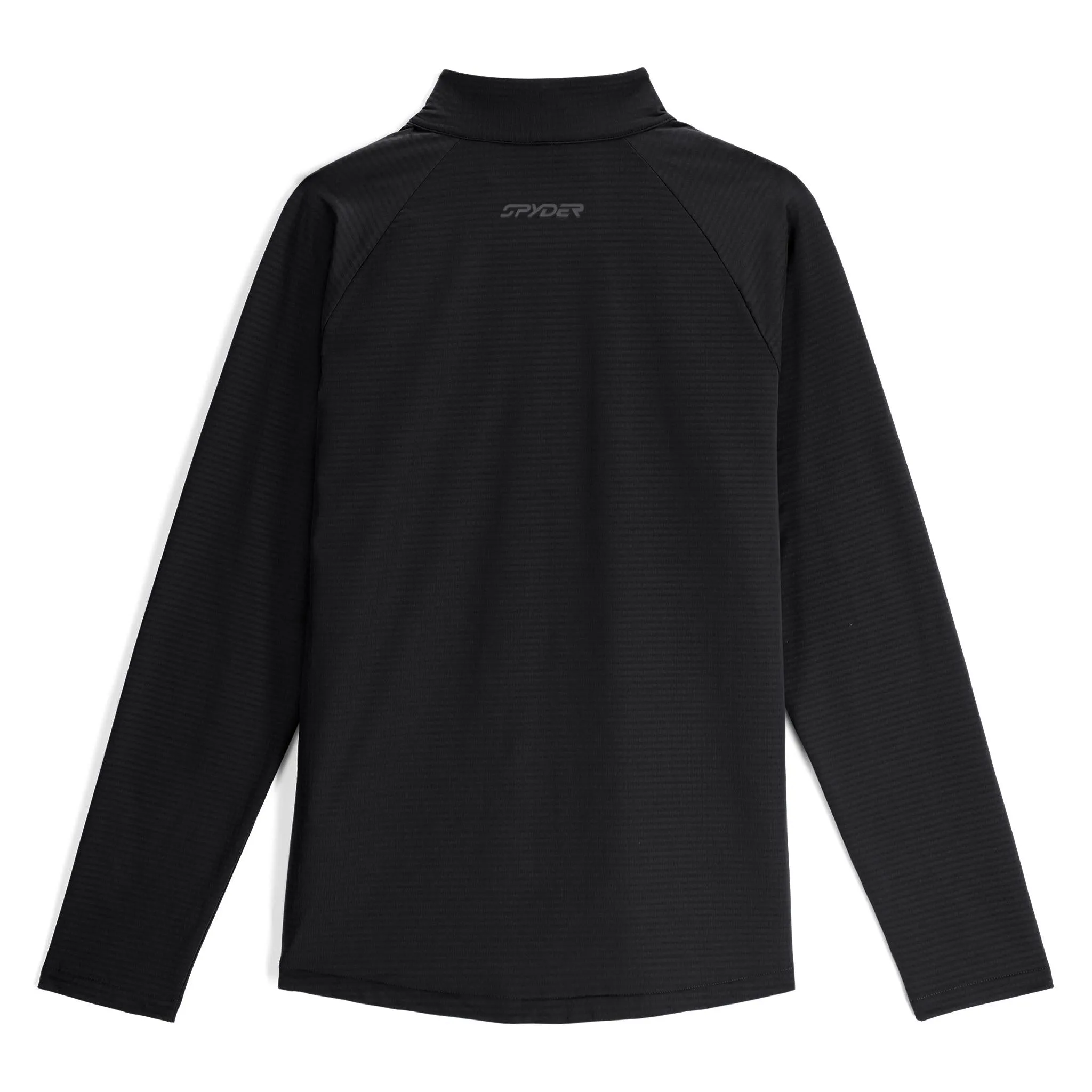 Mens Gridweb Fleece Half Zip - Black