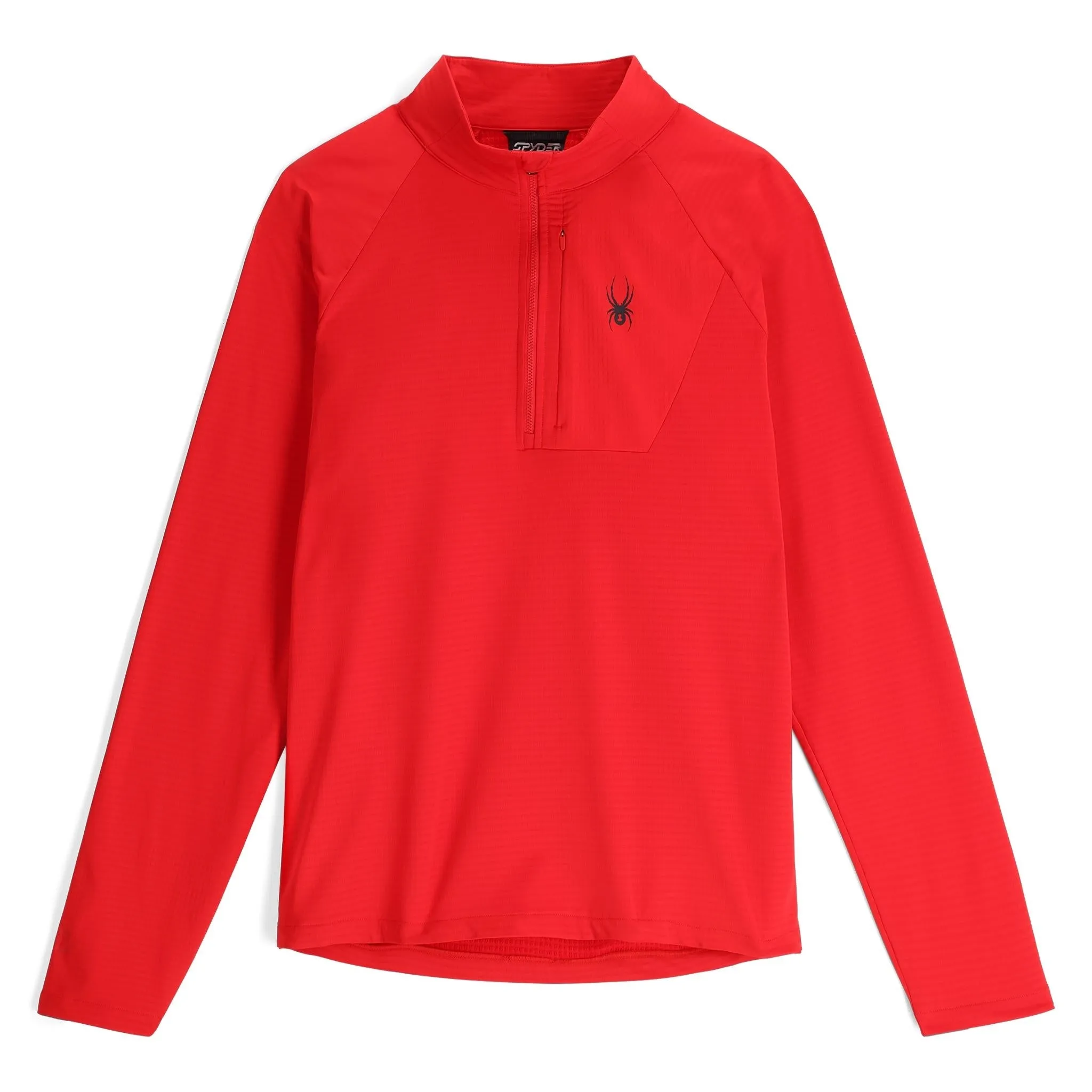 Mens Gridweb Half Zip - Spyder Red