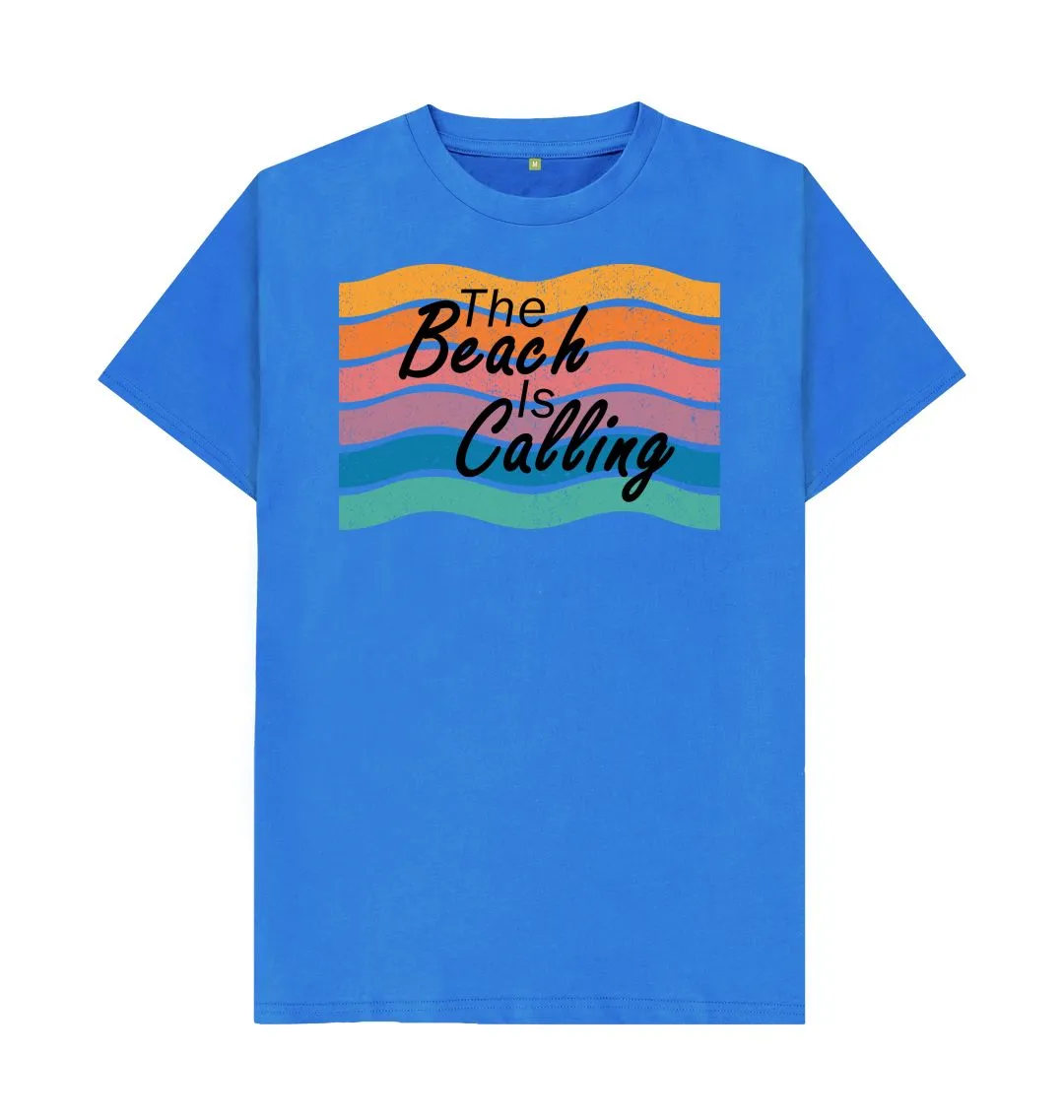 Men's The Beach Is Calling Organic Tee