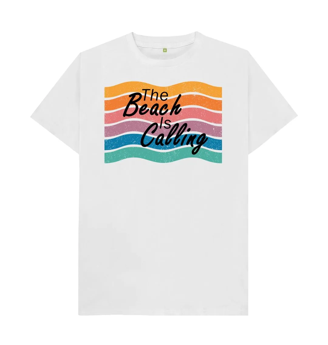 Men's The Beach Is Calling Organic Tee