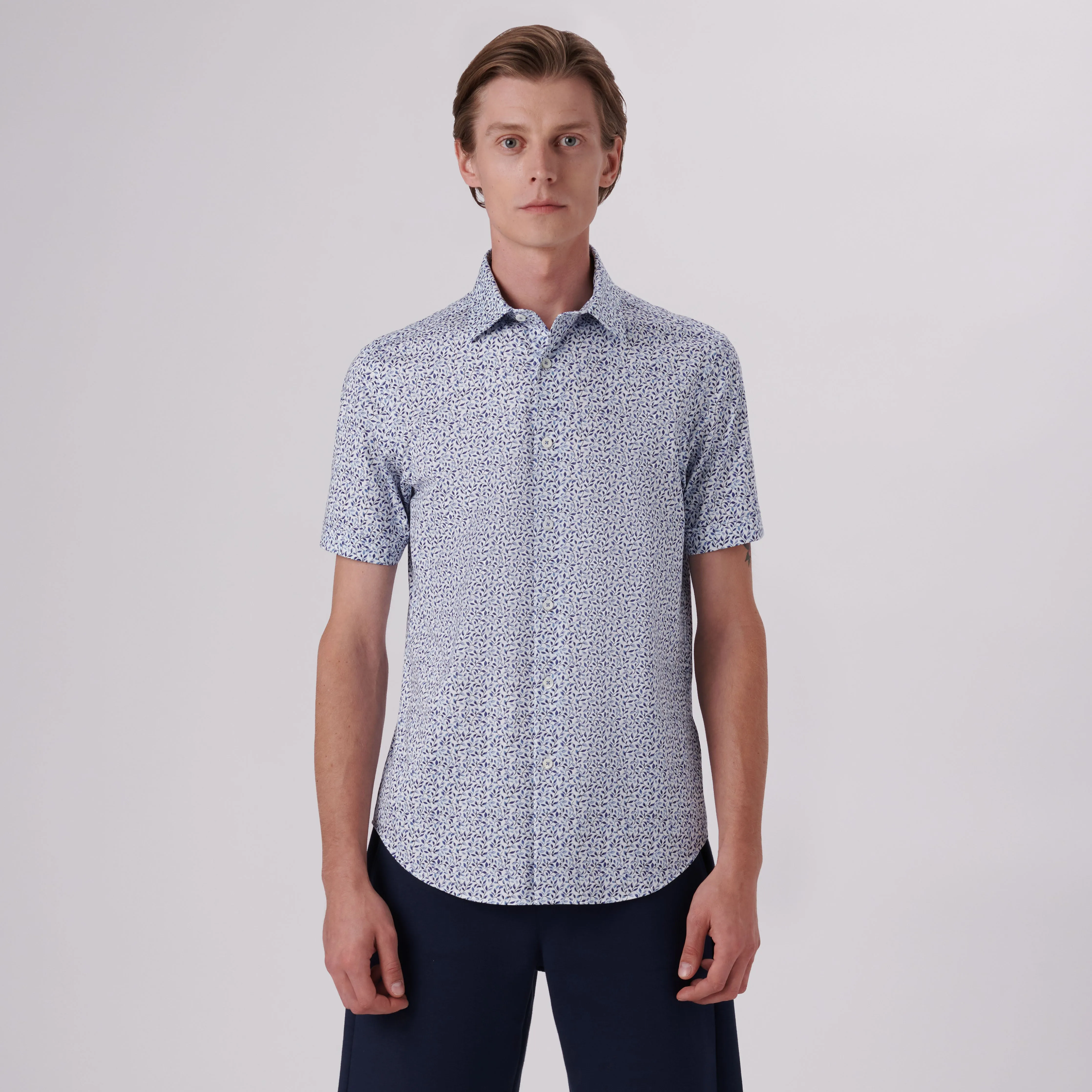 Miles Sprigs Print OoohCotton Short Sleeve Shirt