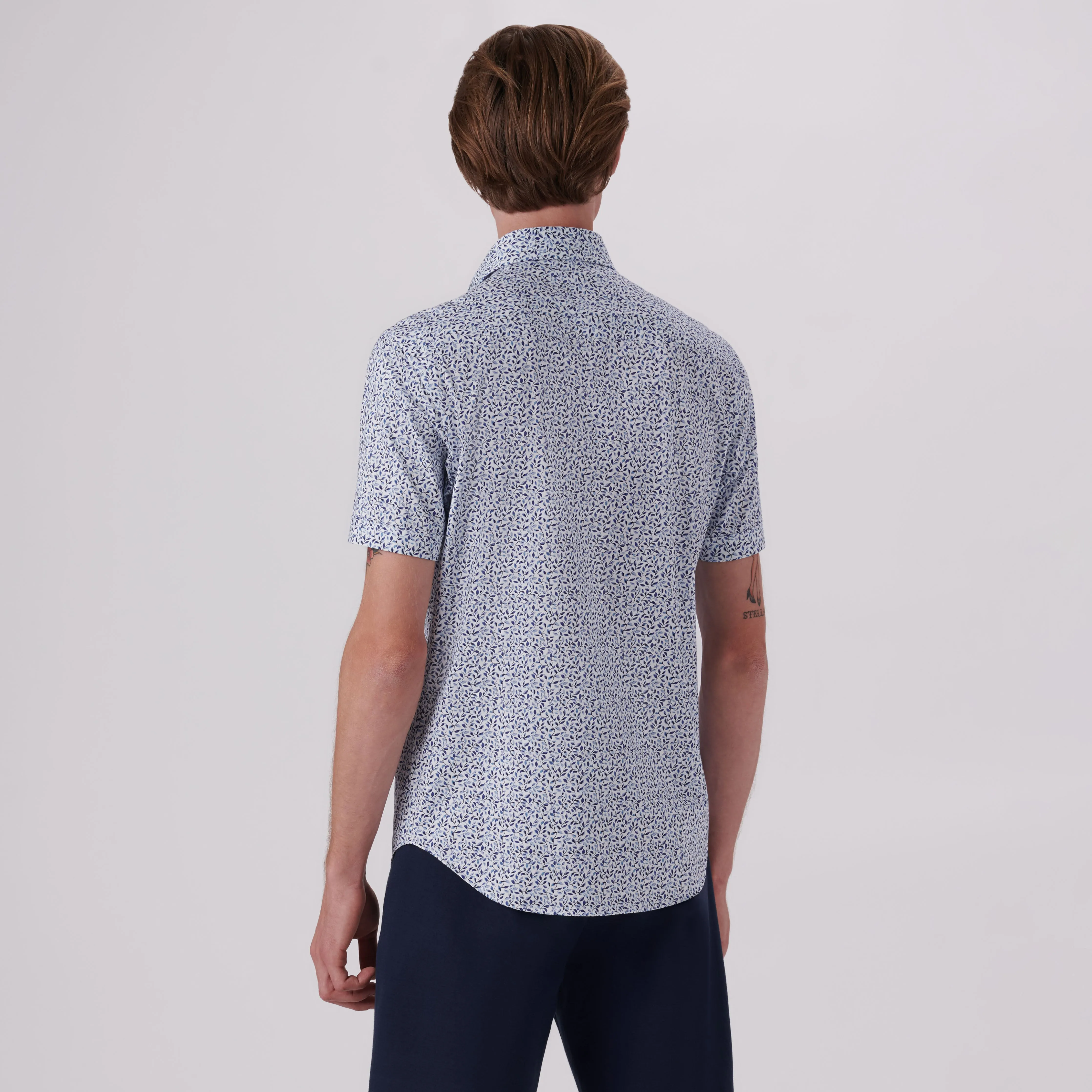 Miles Sprigs Print OoohCotton Short Sleeve Shirt