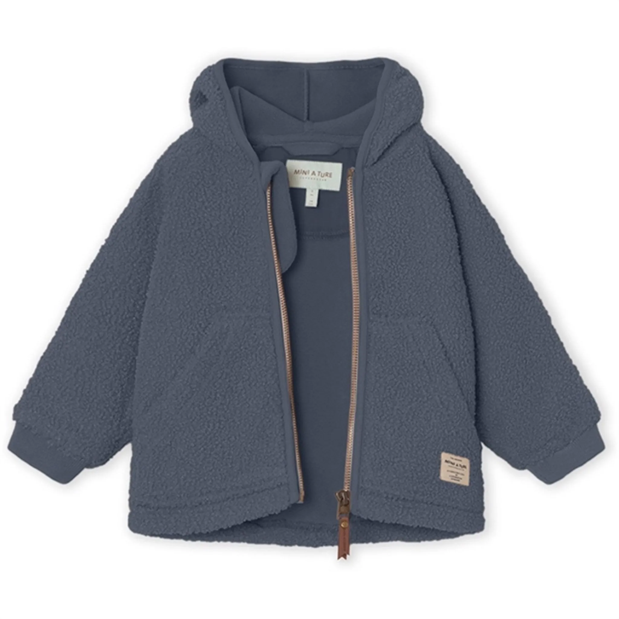 MINI A TURE Liff Teddy Fleece Jacket Ombre Blue