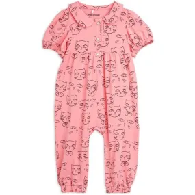 Mini Rodini Pink Cathlethes Aop Jumpsuit Baby