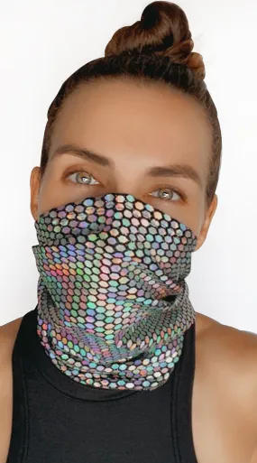 Mirrored Mayhem Face Neck Bandana