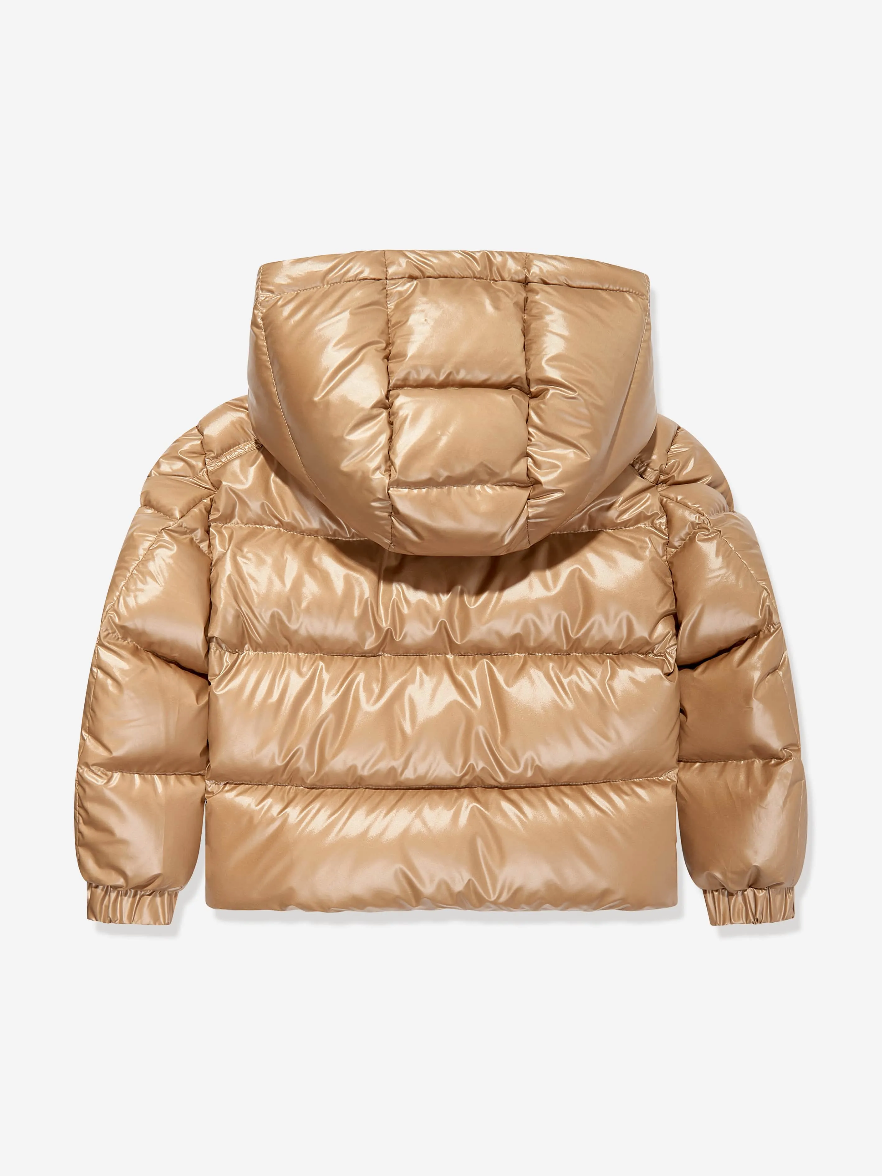 Moncler Enfant Boys Down Padded Yule Jacket in Beige