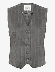 My Essential Wardrope TitoMW Vest Grey W. White Stripe