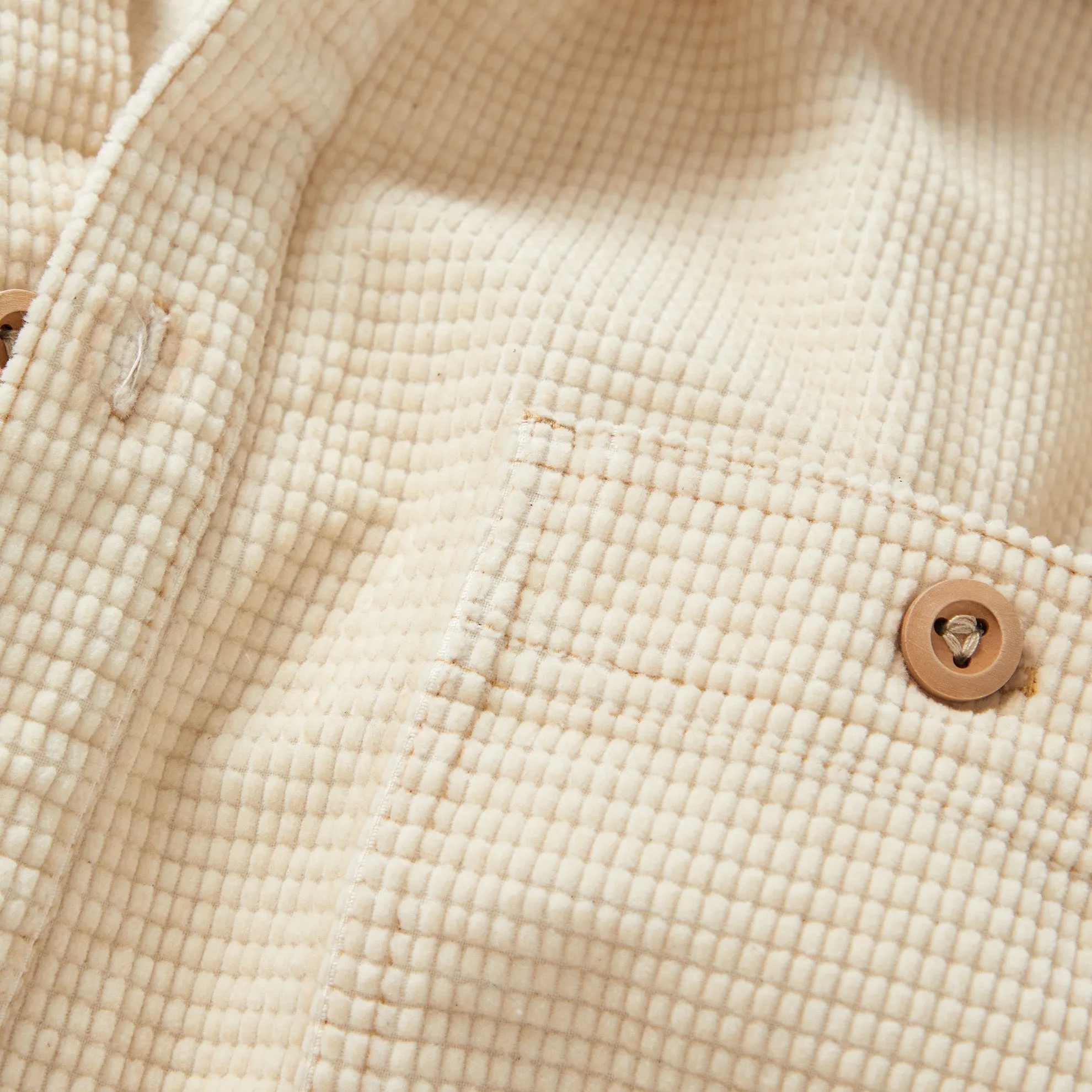 Natural Criss-Cross Corduroy Popover - Tall