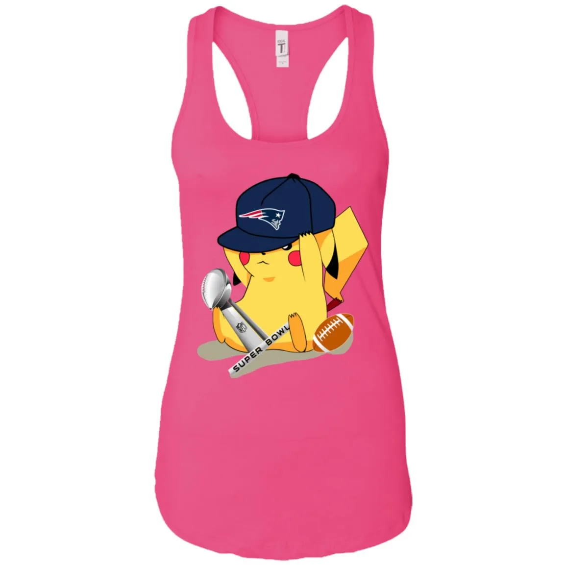 Nfl - New England Patriots Pikachu Super Bowl 2019 Football Women Tank Top