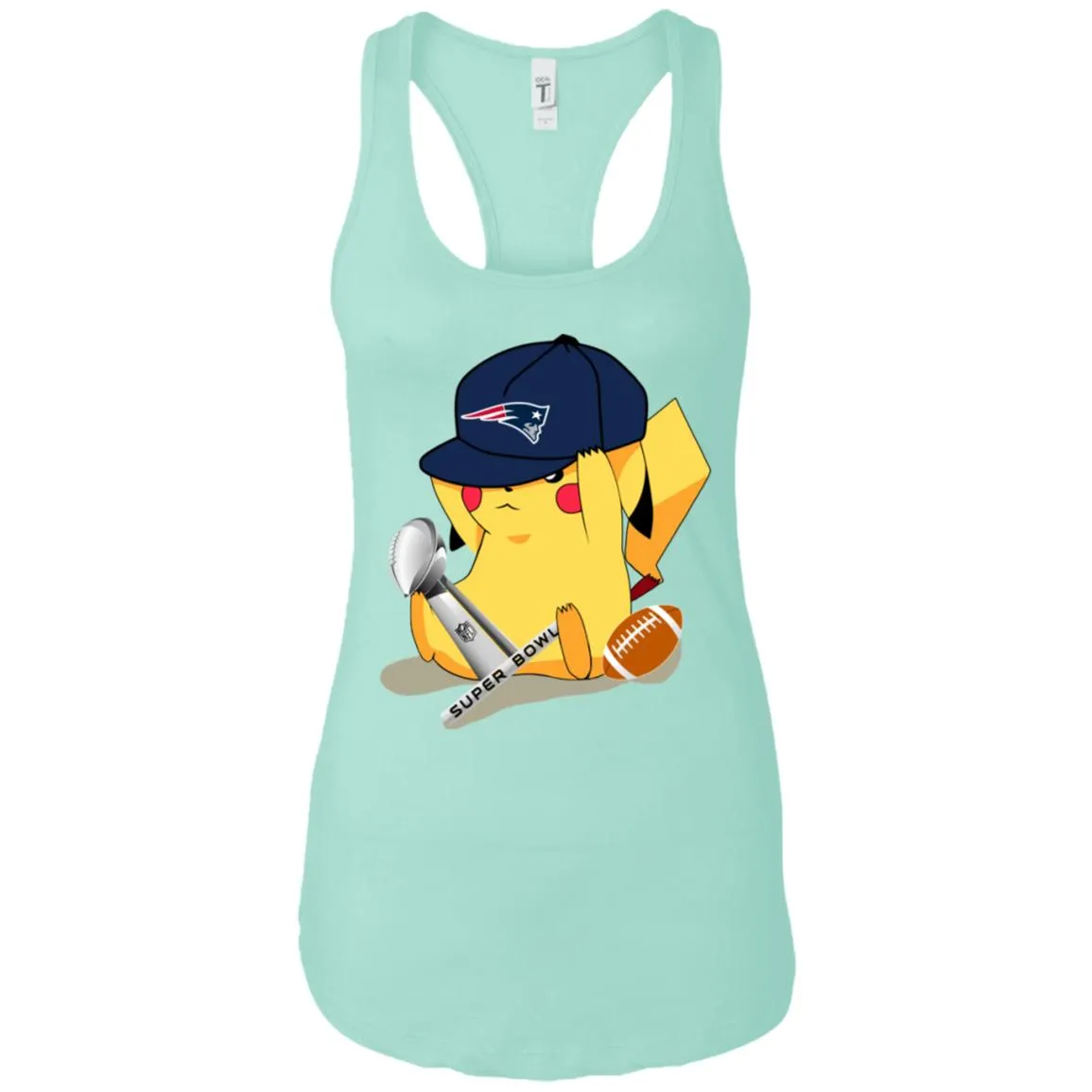 Nfl - New England Patriots Pikachu Super Bowl 2019 Football Women Tank Top