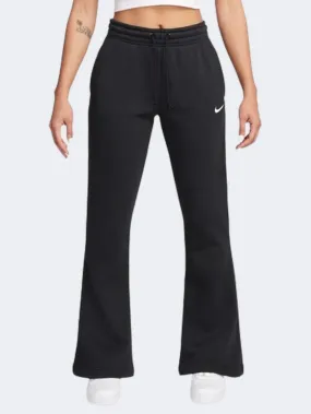 Nike Sportswear Phoenix Fleece Mid Rise Flare Women Lifestyle Pant Black/Sail