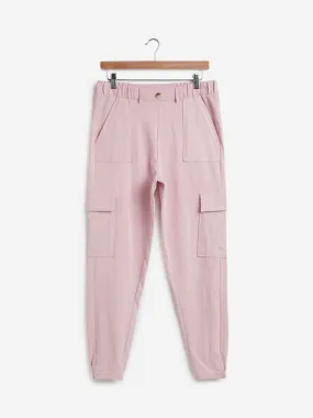 Nuon Light Pink Cargo Style Reggie Joggers