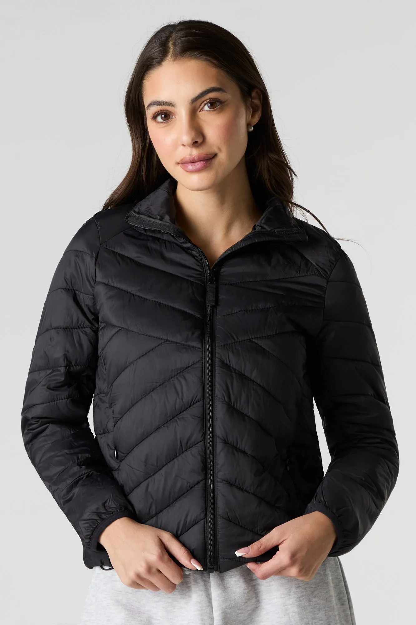 Nylon Puffer Jacket