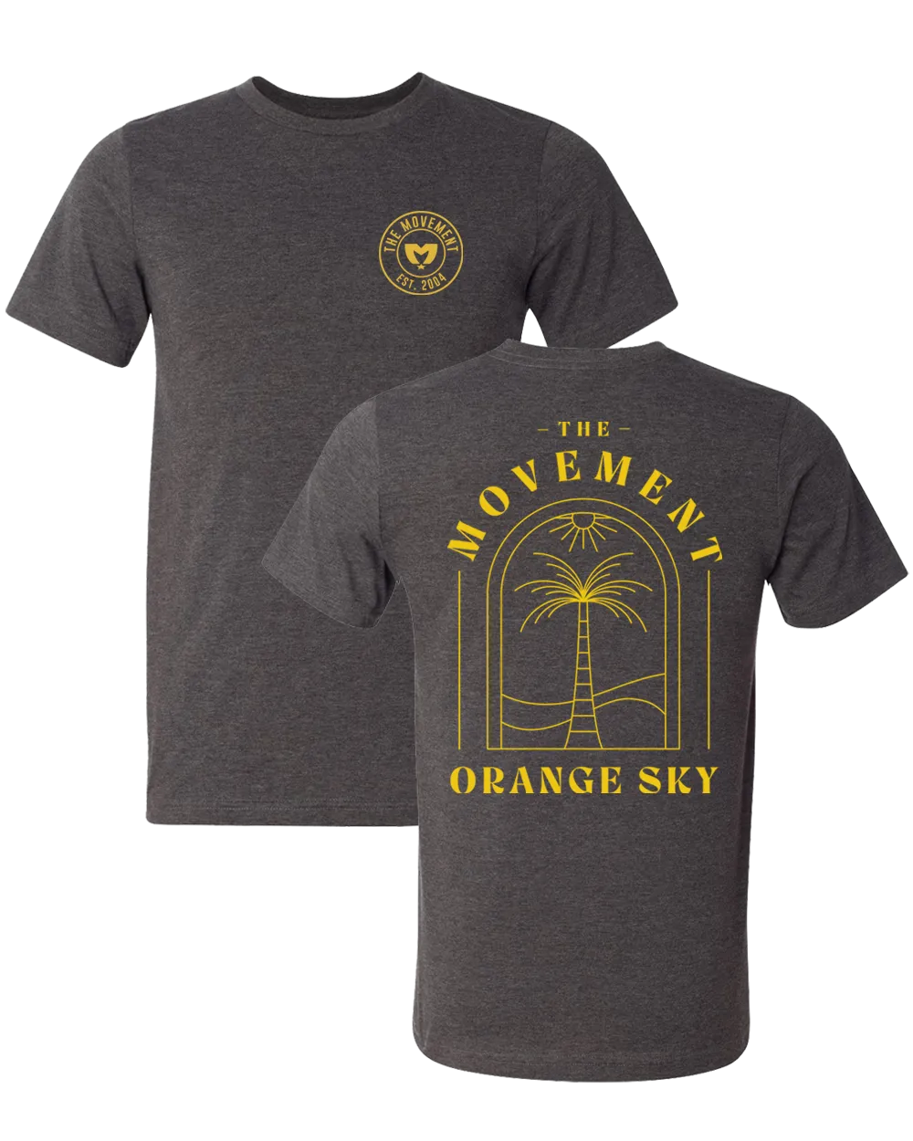 Orange Sky Tee (Heather Charcoal)