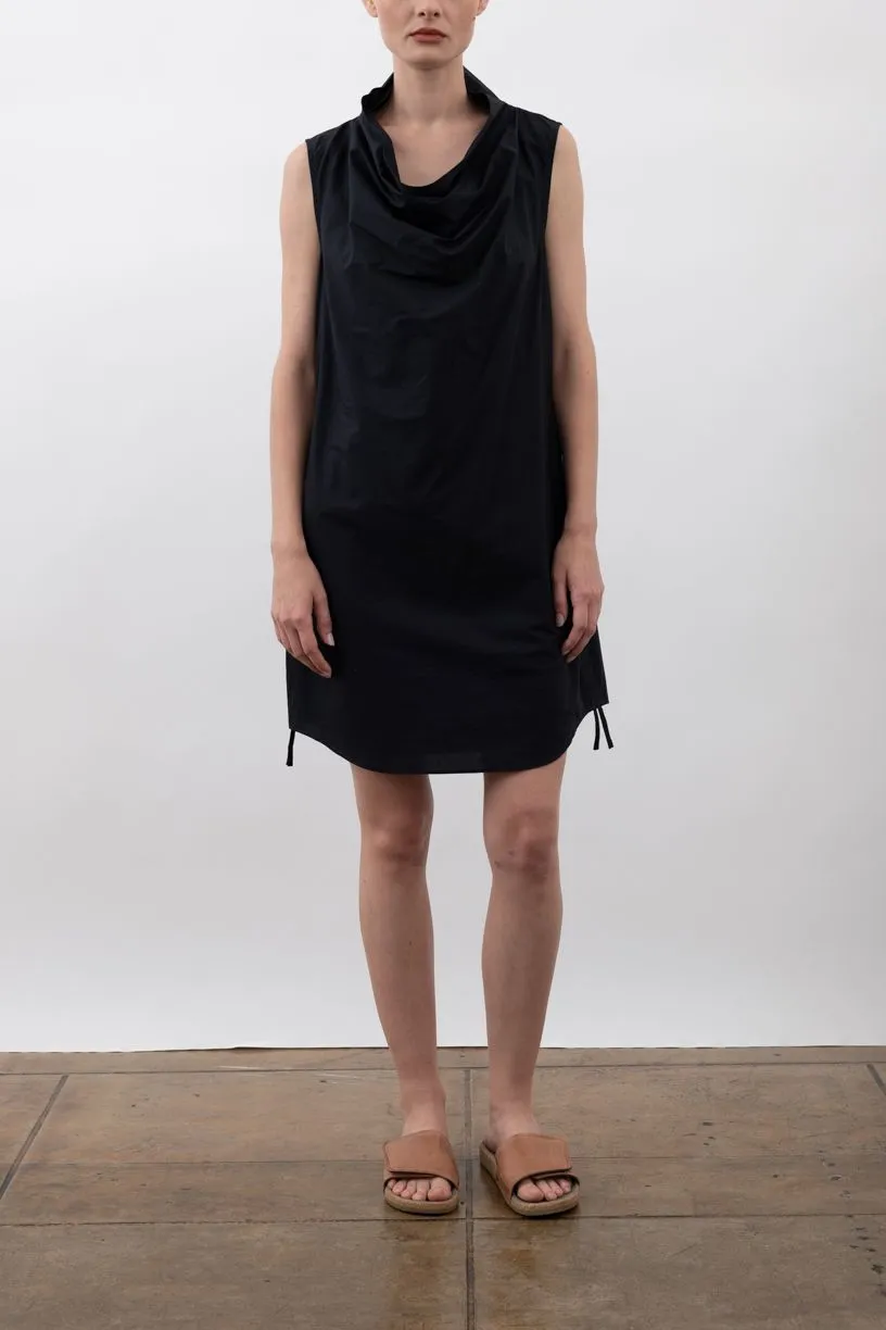 Organic Cotton Bias Drape Neck Dress - VERUSHKA