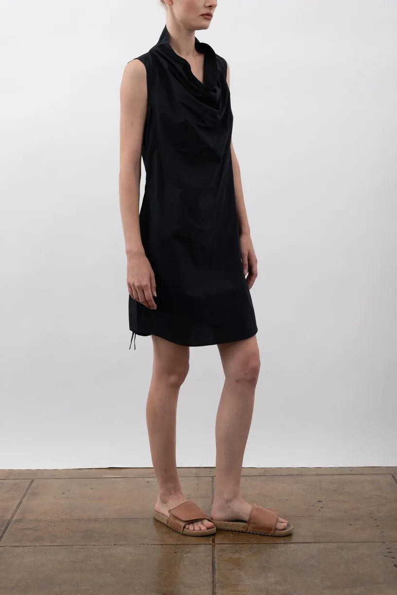 Organic Cotton Bias Drape Neck Dress - VERUSHKA