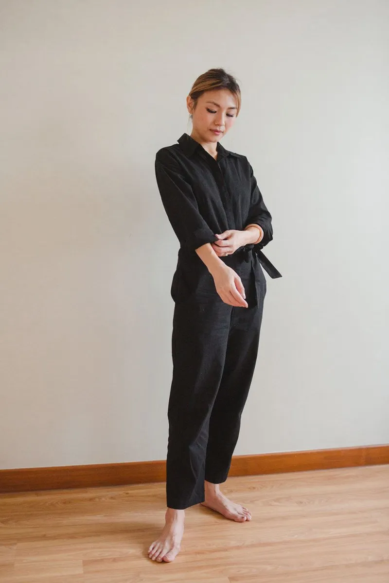 Organic Cotton Button-up Jumpsuit