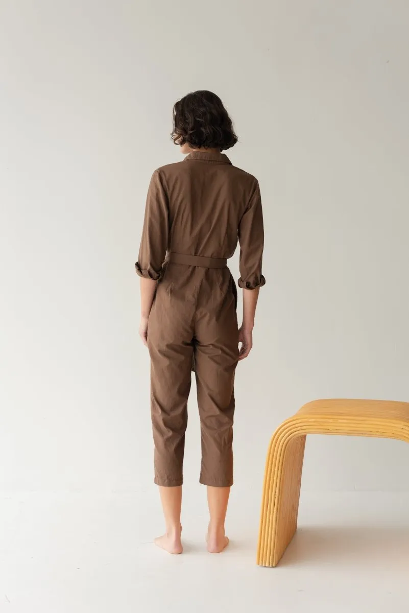 Organic Cotton Button-up Jumpsuit