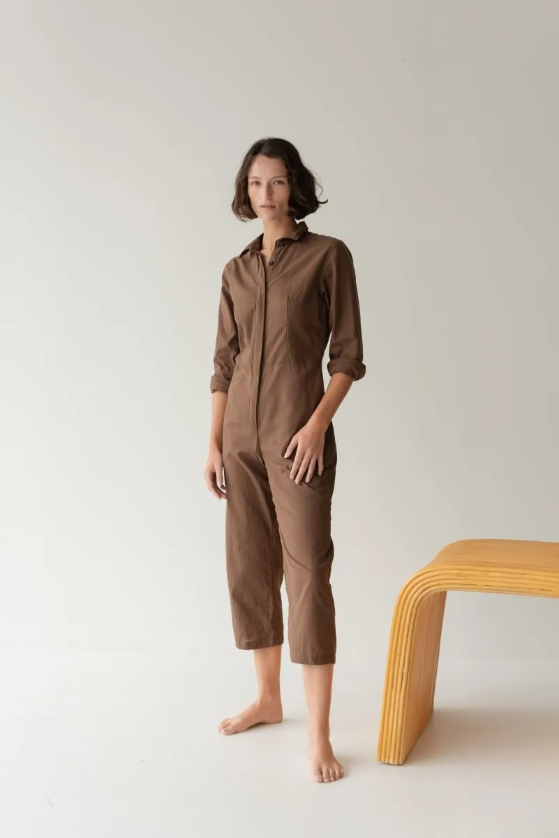 Organic Cotton Button-up Jumpsuit