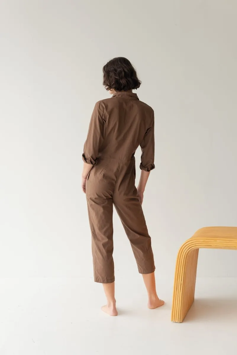 Organic Cotton Button-up Jumpsuit