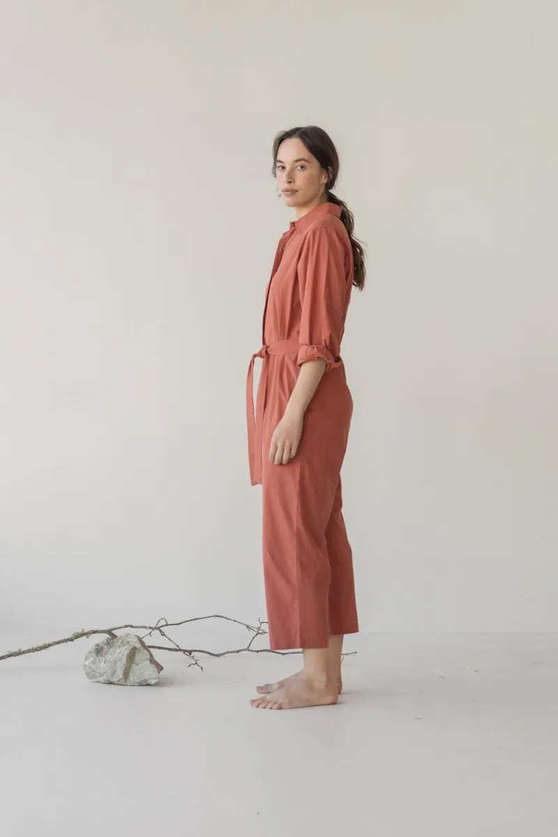 Organic Cotton Button-up Jumpsuit