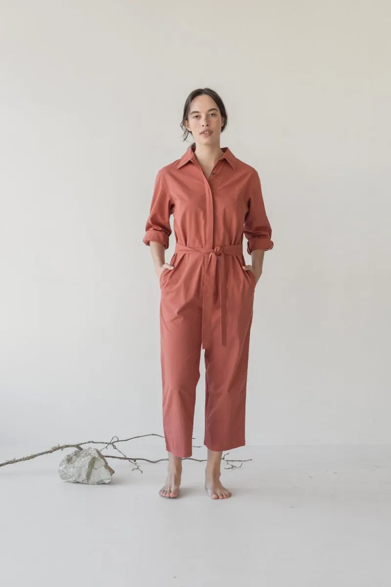 Organic Cotton Button-up Jumpsuit