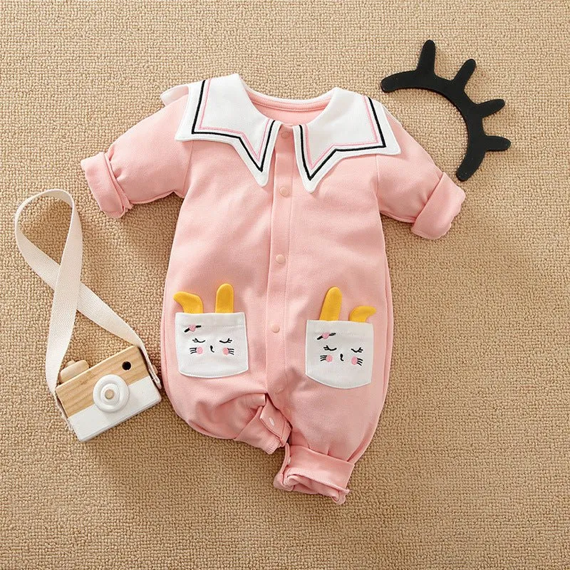 Panda/Bunny Designs Baby's Cute Cartoon Bodysuit