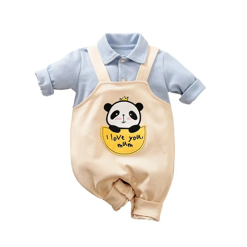 Panda/Bunny Designs Baby's Cute Cartoon Bodysuit