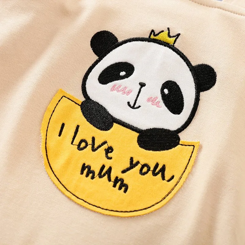 Panda/Bunny Designs Baby's Cute Cartoon Bodysuit