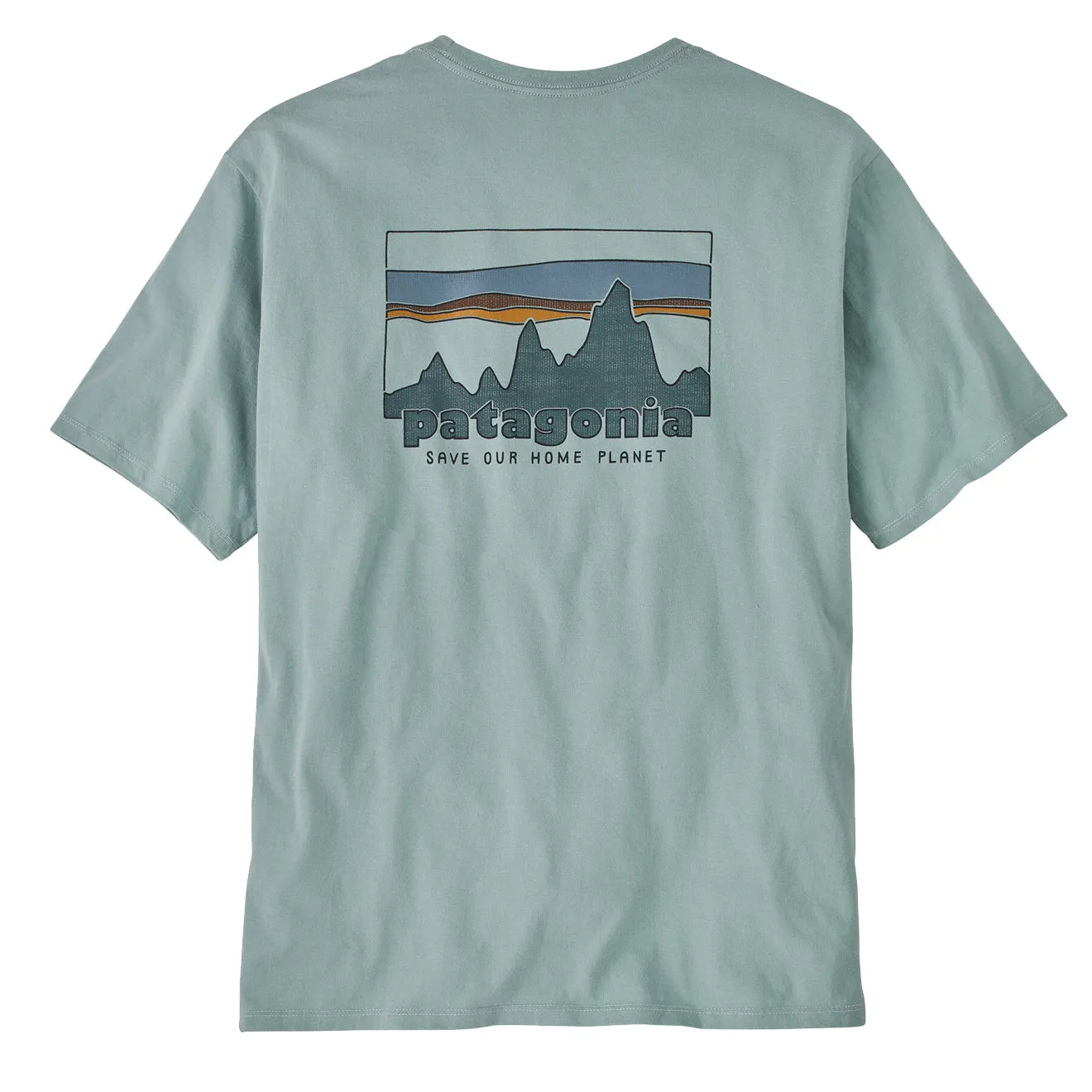 Patagonia '73 Skyline Organic T-Shirt Thermal Blue