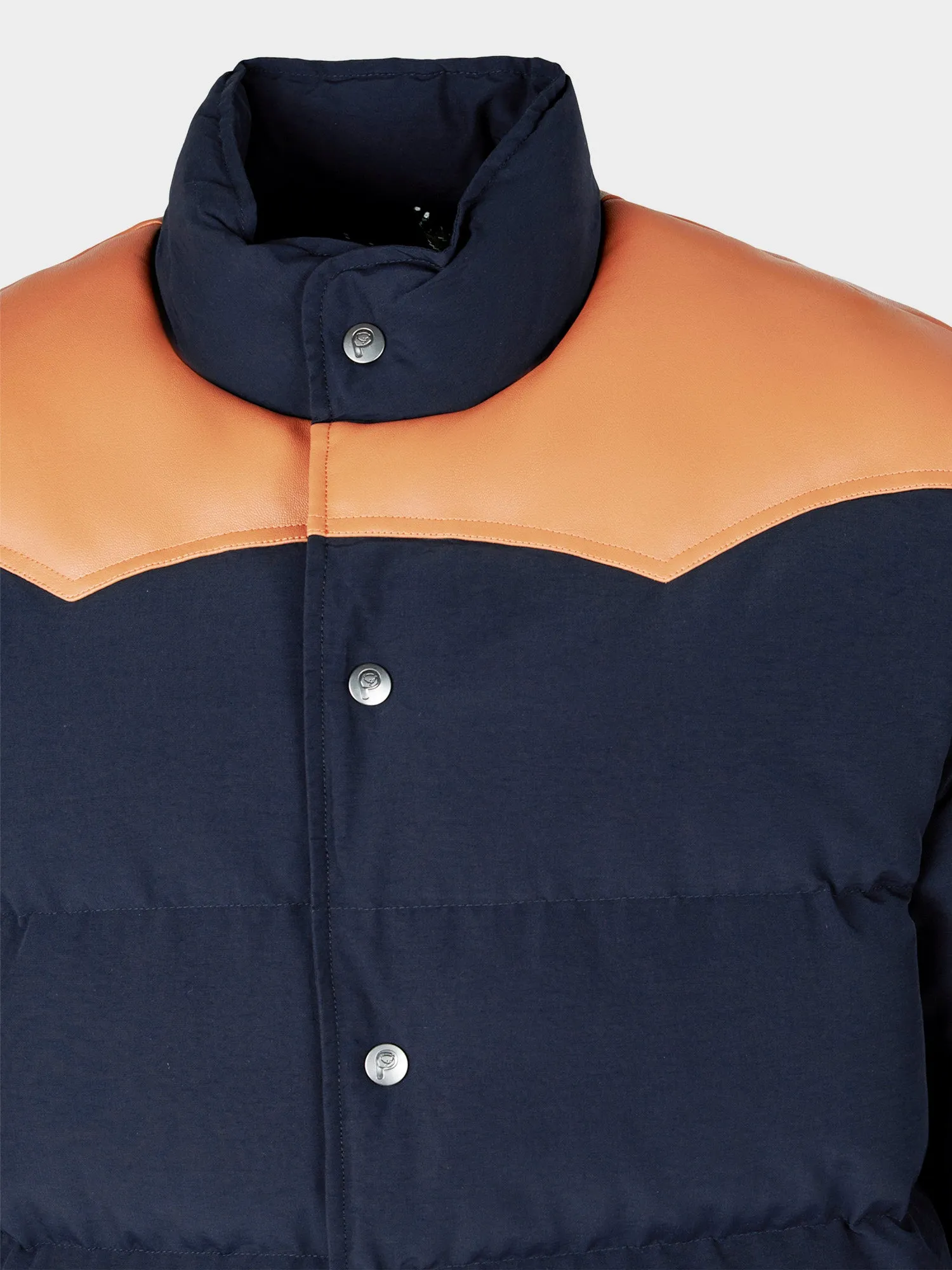 Pelam Puffer Jacket in Navy Blue