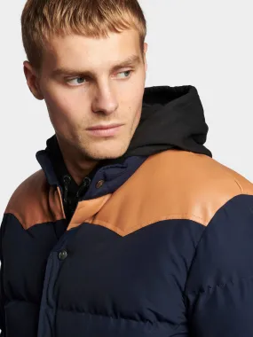 Pelam Puffer Jacket in Navy Blue