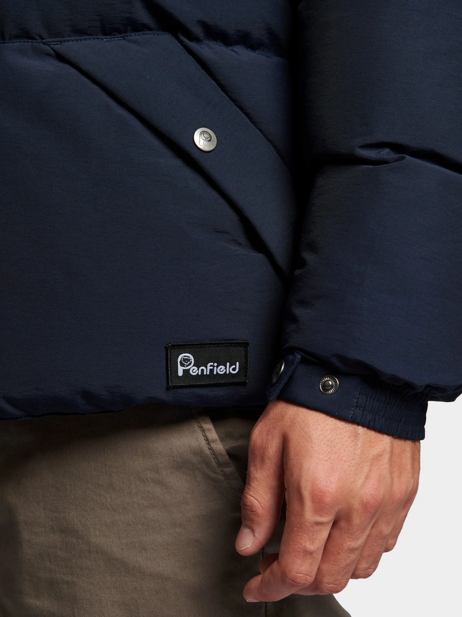 Pelam Puffer Jacket in Navy Blue