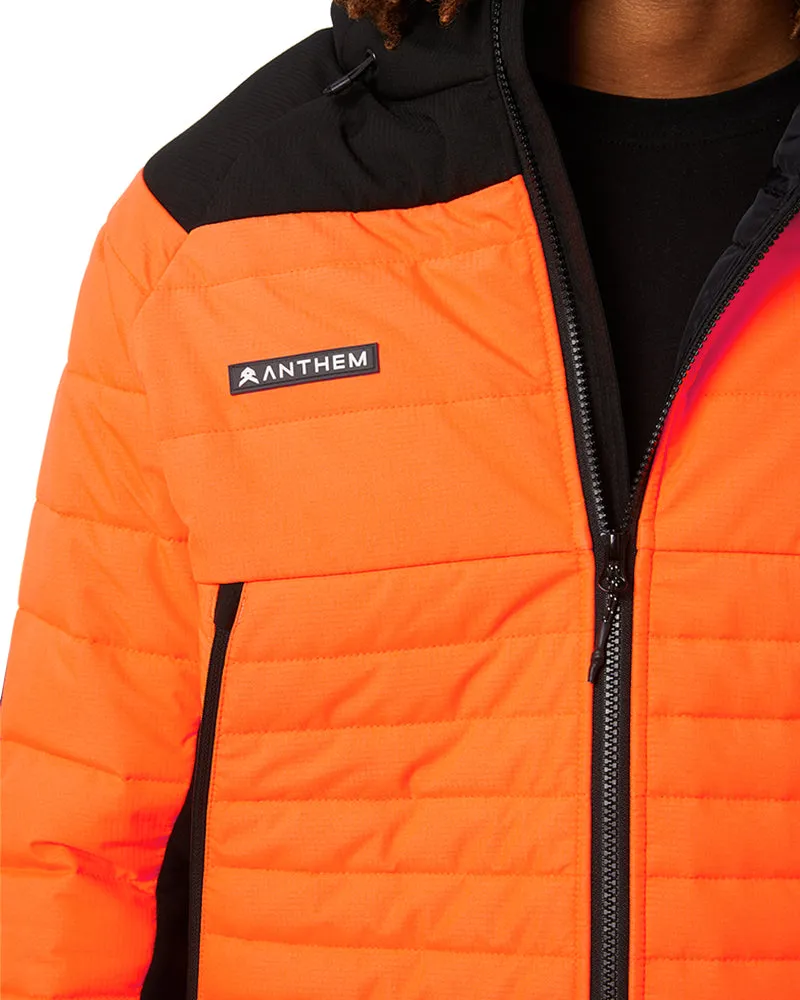 Performance Hi Vis Puffer Jacket - Orange