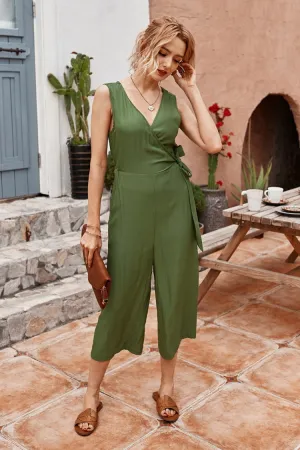 Plain Sleeveless Jumpsuit