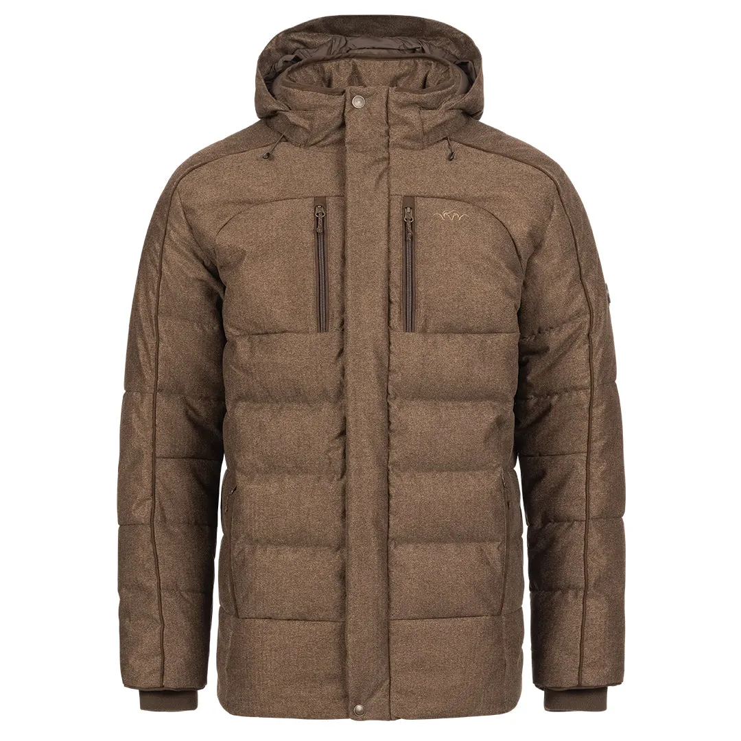 Radiation Vintage Down Jacket - Dark Brown Melange by Blaser