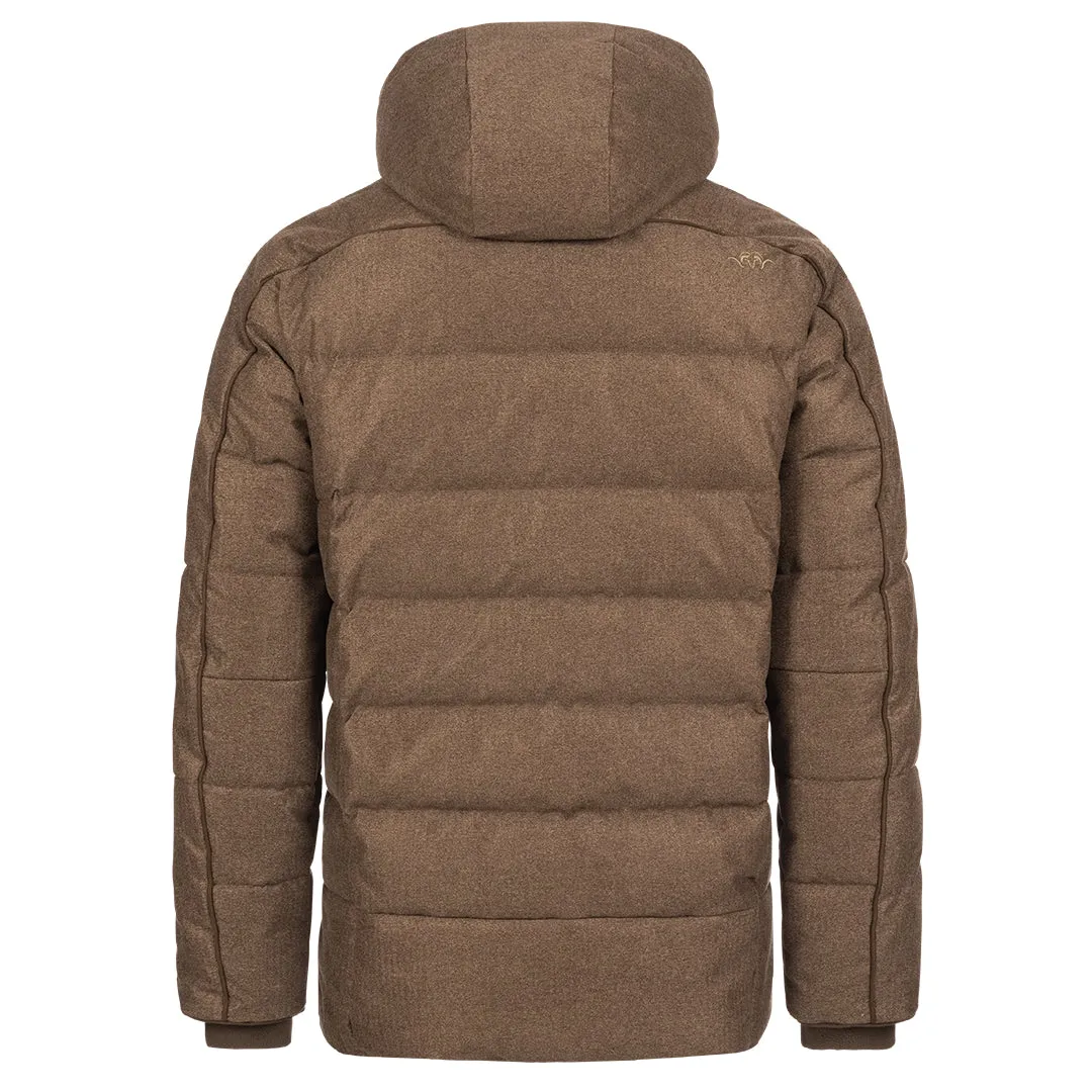 Radiation Vintage Down Jacket - Dark Brown Melange by Blaser