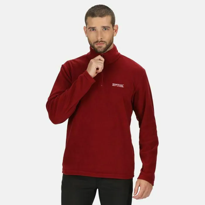 Regatta Mens Thompson Half Zip Light Micro Fleece | Dark Colours