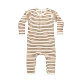 Ribbed Baby Jumpsuit - Golden Stripe