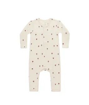 Ribbed Baby Jumpsuit - Mushrooms