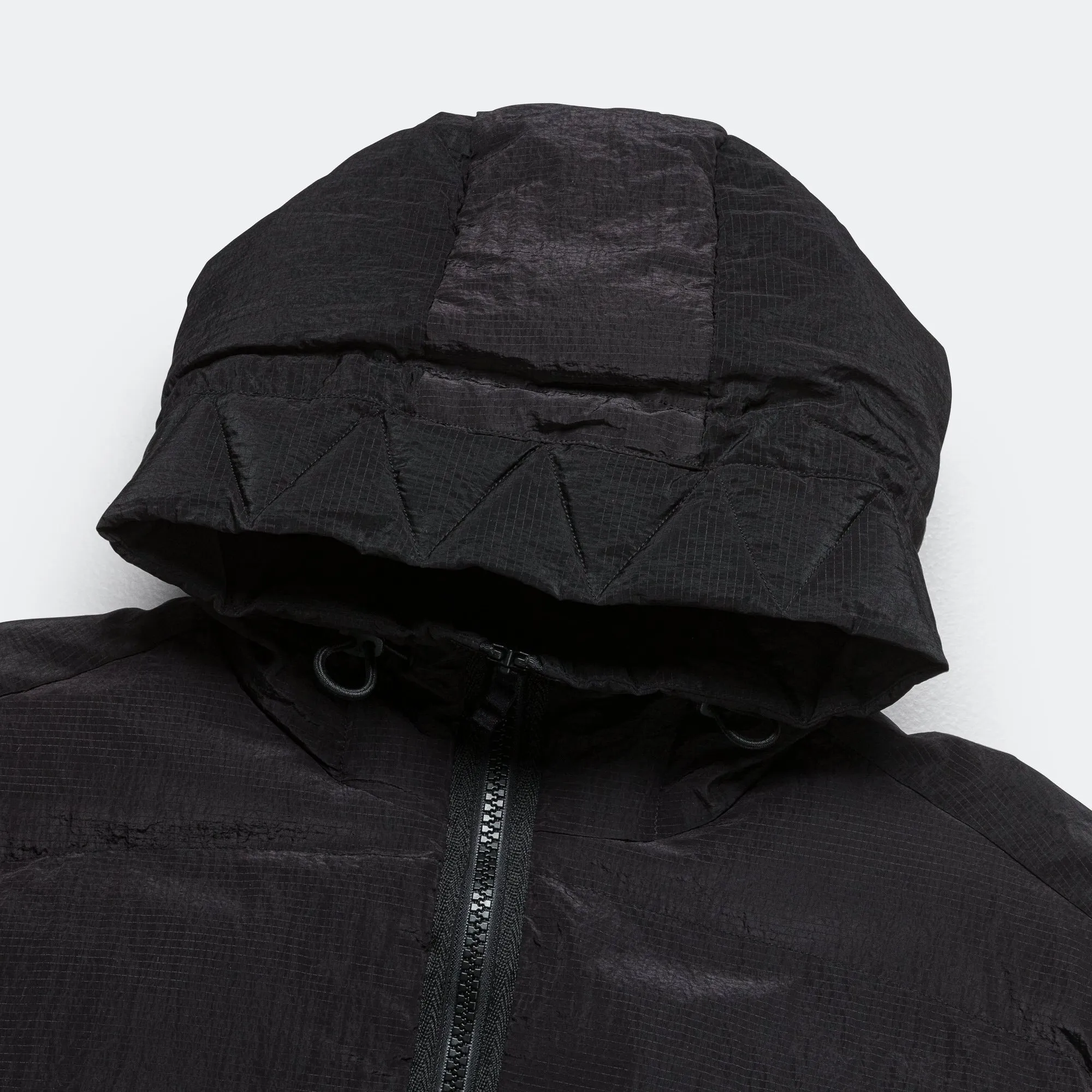 Ripstop Puffer Jacket - Black